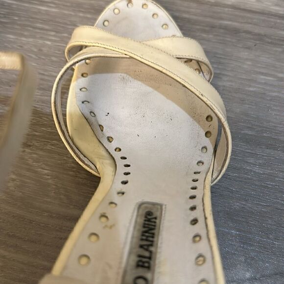 MANOLO BLAHNIK HEELS SIZE 39.5 - Picture 8 of 11